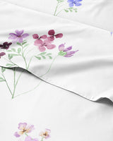 Floral Sheets - Butterfly Floral Bed Sheet Set - 1 Flat, 1 Fitted & 1 Pillowcase w/ Deep Pockets - Comfy, Wrinkle & Fade Free - Boho Botanical Bedding - Soft, Breathable and Cooling - Twin Size Set