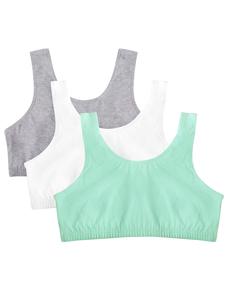 Fruit of The Loom Reggiseno Sportivo da Donna in Cotone con Spalline Sottili, Blu Fiordaliso/lenticchia/Bianco/Rosa Gattino/Grigio mélange/tonalità Nera, 2 Fruit of The Loom Reggiseno Sportivo da Donna in Cotone con Spalline Sottili, Blu Fiordaliso/lenticchia/Bianco/Rosa Gattino/Grigio mélange/tonalità Nera, 2