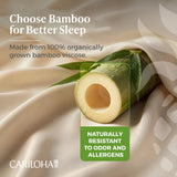 Cariloha Aloha Soft 100% Organic Bamboo Viscose Sheets – 4-Piece King Sheet Set – 16 in Deep Pockets – Buttery Soft, Hypoallergenic, Cooling Sheets – Oeko-TEX Standard 100 – Natural