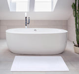 Utopia Towels Cotton Bath Mat, 21x34 in, 2 Pack, White