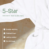 White Classic Waffle Bathrobe for Women, Men - 100% Turkish Cotton, Absorbent Terry Interior and Waffle Exterior, Quick Dry, Lightweight, Warm and Soft Terry Cloth Robes for Women, One Size Fits Most