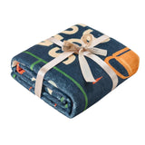 Soccer Fan Tour 2026 Throw Blanket, Soft Flannel Football Season Blanket for Couch Bed, Game Day Soccer Gift for Men Women Kids