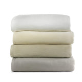 Peacock Alley All Seasons Luxury Cotton Blanket – 100% Long Staple Cozy Cotton Blanket for Sofa, Bed, and Crib - King, California King, White
