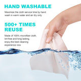 SmoTecQ 12 Pack Assorted Colors Microfiber Cleaning Cloths - Cleans Lenses, Glasses, Screens, Cameras, iPad, iPhone, Eyeglasses, Cell Phone, LCD TV Screens and More (6X7)