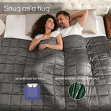 ZonLi Cooling Weighted Blanket for Hot Sleepers, Queen 60"x80" 20lbs, Grey