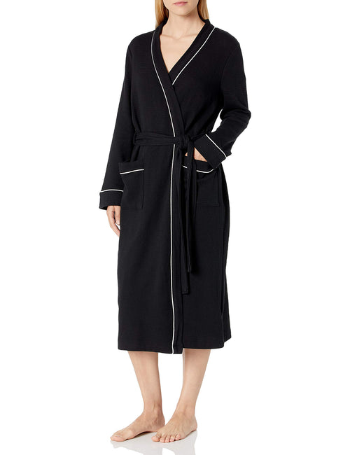 Amazon Essentials Women's Lightweight Waffle Full-Length Bath Robe (Available in Plus Size)