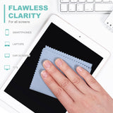 SmoTecQ 12 Pack Assorted Colors Microfiber Cleaning Cloths - Cleans Lenses, Glasses, Screens, Cameras, iPad, iPhone, Eyeglasses, Cell Phone, LCD TV Screens and More (6X7)