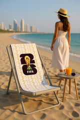 Official FIFA World Cup 2026 Edition - Emblem White Towel 30x60 Inch Velvet - Soft, Durable Men’s & Women’s Towel – Machine Washable – Designed for the Pool, Gym, Beach, Lake or Everyday Use