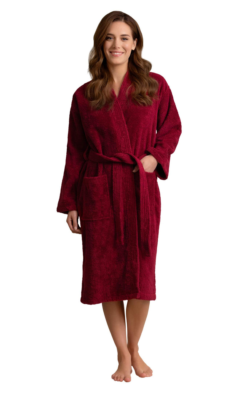 Soft Touch Linen Premium Women's Terry Cloth Bathrobe Absorbent