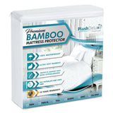 PlushDeluxe Bamboo Waterproof Mattress Protector, Queen Size, Ultra Soft