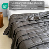 ZonLi Cooling Weighted Blanket for Hot Sleepers, Queen 60"x80" 20lbs, Grey