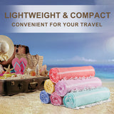 Turkish Beach Pool Towel with Elastic Band Oversized Sand Free Quick Dry Sandproof Cute Compact Lightweighter Thin Extra Large Xl Big Adult Clearance Resistant Travel Essentials Accessories Must Haves