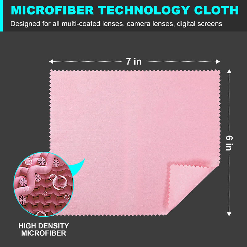SmoTecQ 12 Pack Assorted Colors Microfiber Cleaning Cloths - Cleans Lenses, Glasses, Screens, Cameras, iPad, iPhone, Eyeglasses, Cell Phone, LCD TV Screens and More (6X7)