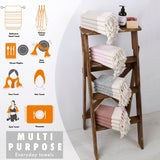 Evelynen Turkish Hand Towels for Bathroom & Kitchen Towels Decorative Set of 2 | Boho Farmhouse Hand Towels with Hanging Loops for Face, Tea, Dish, Kitchen & Bath | (16" x 32" - Khaki)