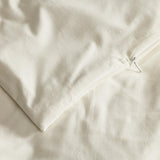 BOLL & BRANCH Flannel Duvet Set, King/Cal King, Cream