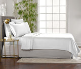 King Sheets by Pure Bamboo, Genuine 100% Organic Viscose Derived from Bamboo Bed Sheet Set, Soft & Cooling, Double Stitching, 2 Year Quality Promise (King, White)