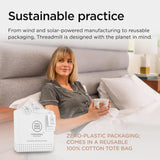 Threadmill 1200 Thread Count Supima Cotton King Sheet Set, Sateen, White