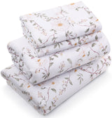 Utopia Bedding King Sheet Set, Soft Microfiber 4 Piece Bed Sheets with 15" Deep Pocket - Easy Care Brushed Microfiber (Vintage Floral)