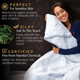 Aricove Cooling Weighted Blanket for Adults, 15 lbs, Full/Queen Size Weighted Blanket, 60x80 inches, Silky Soft Bamboo Viscose, Machine Washable, White