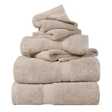 SUPERIOR Egyptian Cotton Ultra Plush & Absorbent, 6 Piece Set, Stone