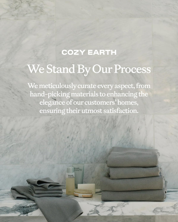 Cozy Earth Charcoal Waffle Bath Towels