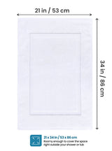 Utopia Towels Cotton Bath Mat, 21x34 in, 2 Pack, White