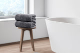 Tens Towels Pack of 4 Extra Large Bath Towels 30 x 60 Inches, 100% Cotton, Larger & Lighter Weight, Quicker to Dry, Super Soft and Absorbent, Perfect for Bathroom, Dark Grey