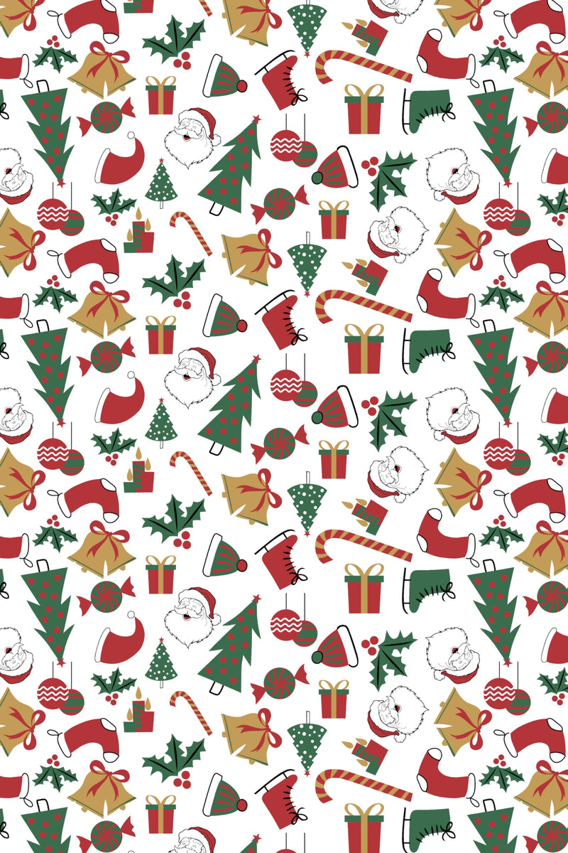 Urban Villa Christmas Kitchen Towels Christmas Print Set of 6 Dish Towels for Kitchen 100% Cotton Kitchen Towels Mitered Corners Over Sized 20X30 Inches Kitchen Towels Highly Absorbent Hand Tea Towels
