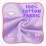 EK4YDNDS 100% Cotton Girls Robe, Soft Spa Kimono Long Bathrobe for Kids 2-12 Years(lavender,6y)