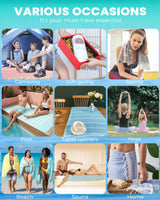 Antfuny Turkish Beach Towels Vacation Essentials Quick Dry Sand Free Oversized Bath Pool Swim Towel Extra Large XL Blanket Adult Travel Cruise Accessories Must Haves Clearance Stuff Necessities