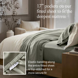 BOLL & BRANCH Signature Hemmed Sheet Set, Full, White