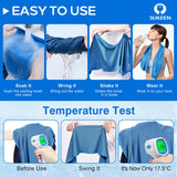 Sukeen 4 Pack Cooling Towels (40"x12"), Cooling Neck Wraps, Ice Towel, Soft Breathable Chilly Towel,Microfiber Towel for Yoga,Sport,Running,Gym,Workout,Camping,Fitness,Workout & More Activities