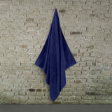 SALBAKOS - Turkish Bath Sheet - Luxury & Quick Dry Bath Sheet Made with 100% Turkish Cotton, Absorbent & Ultra Comfy Sheets for Hotels & Spa | 40"x80" (Navy)
