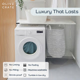Olive + Crate Tencel Lyocell Eucalyptus Queen Size Sheet Set - Cooling Tencel Sheets for Hot Sleepers with 18 Inch Deep Pocket Fit - Basalt Blue 4-Piece Set