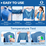 Sukeen Cooling Towels 6 Pack (40"x12"), Cooling Towels for Neck and Face, Quick Dry Sport Camping Cooling Towels, Cold Towel for Hot Weather