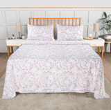 Utopia Bedding King Sheet Set, Soft Microfiber 4 Piece Bed Sheets with 15" Deep Pocket - Easy Care Brushed Microfiber (Vintage Floral)