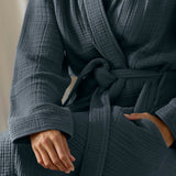 BOLL & BRANCH Dream Robe, Deep Bluestone, Medium