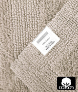 COTTON CRAFT 2 Pack Reversible Bath Mat - Soft Plush Bath Rug -17x24- Linen