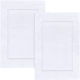 Utopia Towels Cotton Bath Mat, 21x34 in, 2 Pack, White
