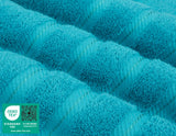 American Soft Linen Luxury 4 Piece Bath Towel Set, 100% Cotton Turkish Bath Towels for Bathroom, 27x54 in Extra Large Bathroom Shower Towels, Aqua Blue Bath Towels