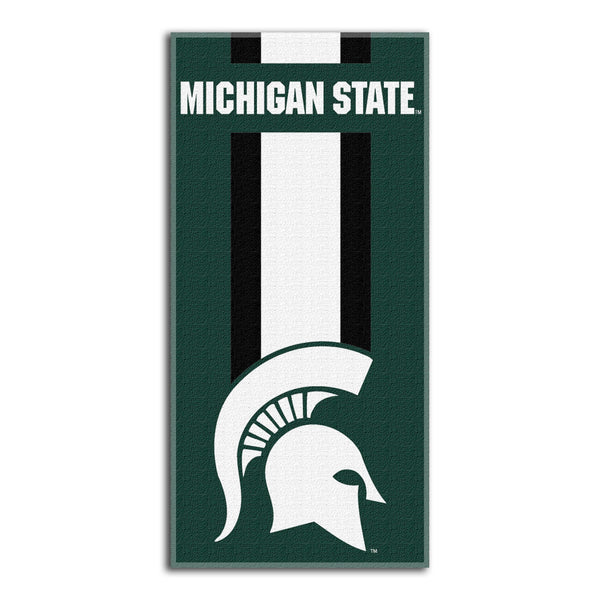 Northwest NCAA Michigan State Spartans Unisex-Adult Beach Towel, 30" x 60", Zone Read