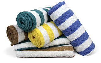 Cabana Stripe Beach Towel - (Pack of 2, 30 x 60 inches)
