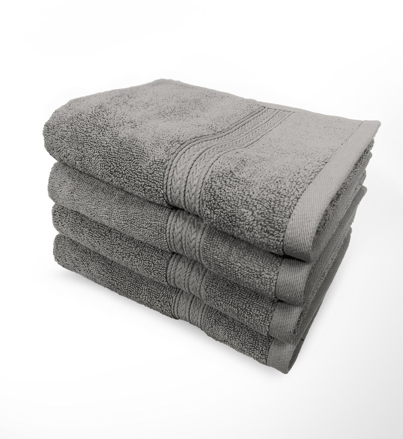 Luxury Gray Washcloth, Cotton Sold by at Home