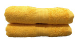 gold yellow bath towel