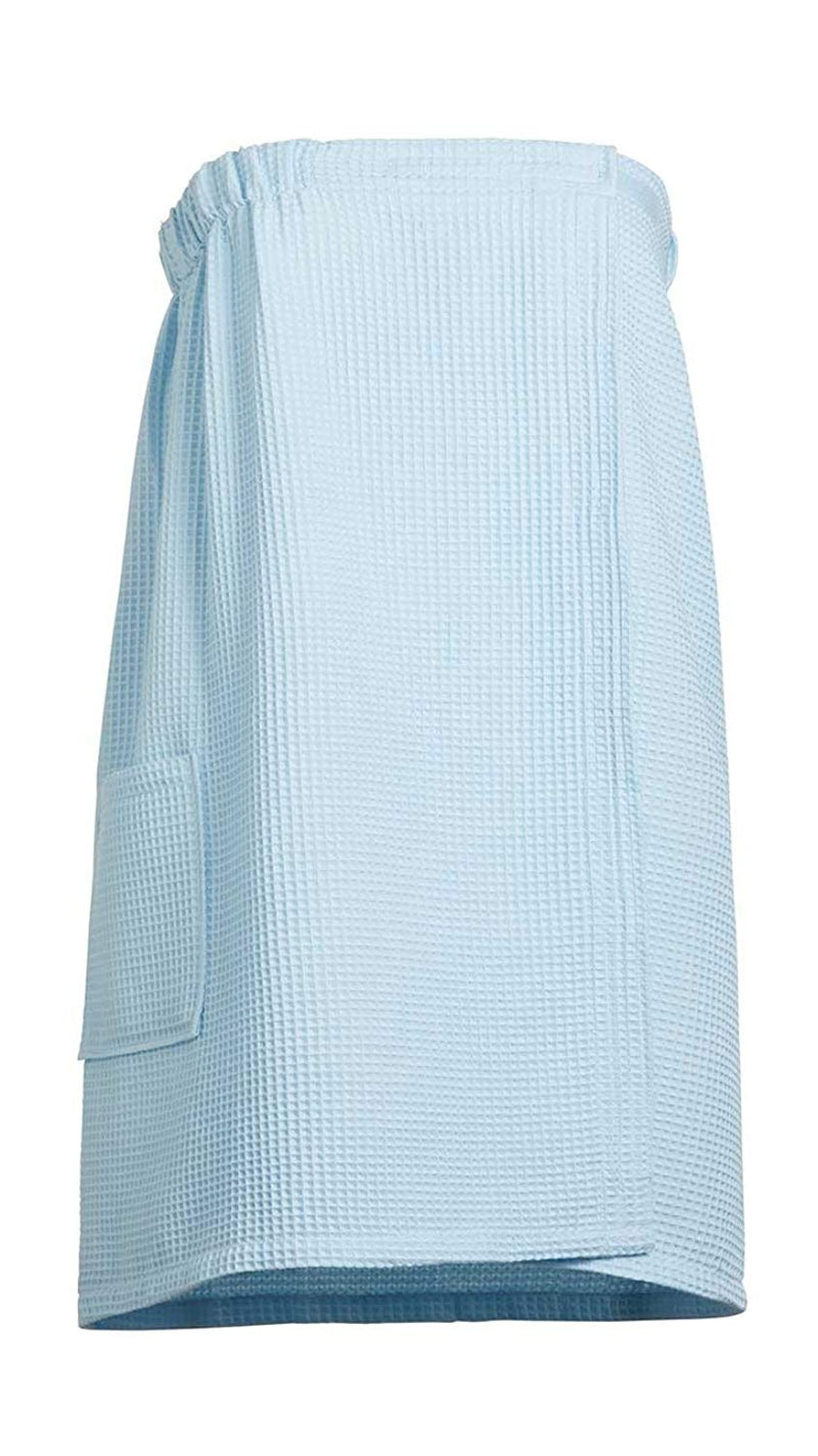 Women's Waffle Spa Wrap Towel with front pocket - Goza Towels – Gozatowels