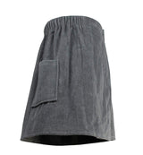 grey men's towel wrap
