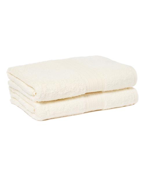 beige bath towel