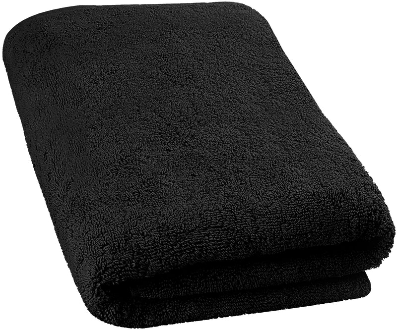black bath sheet