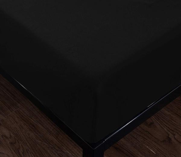 black fitted sheet