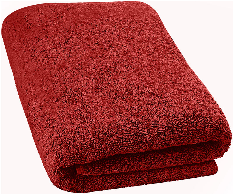 burgundy bath sheet